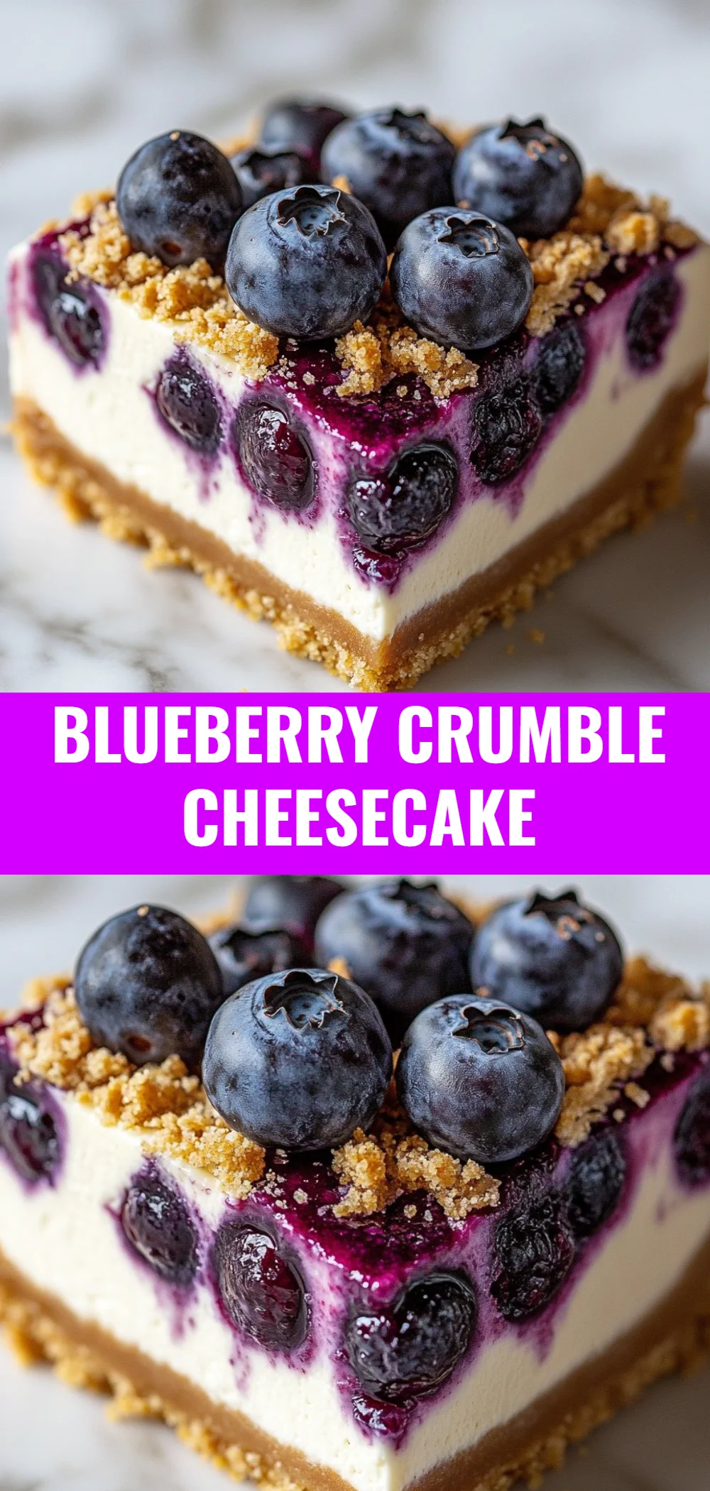 Blueberry Crumble Cheesecake
