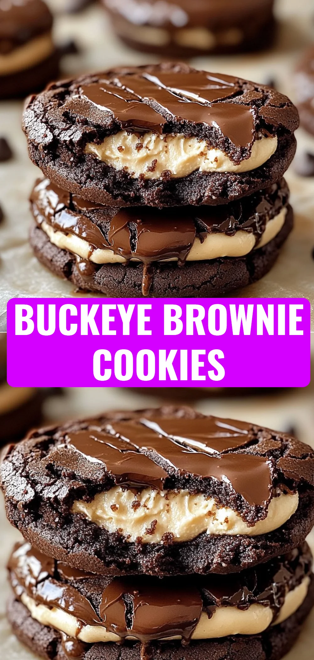 Buckeye Brownie Cookies