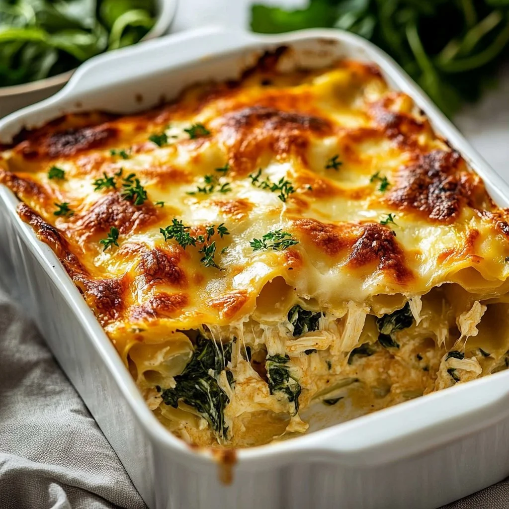 Chicken and Spinach Casserole with Cream Cheese