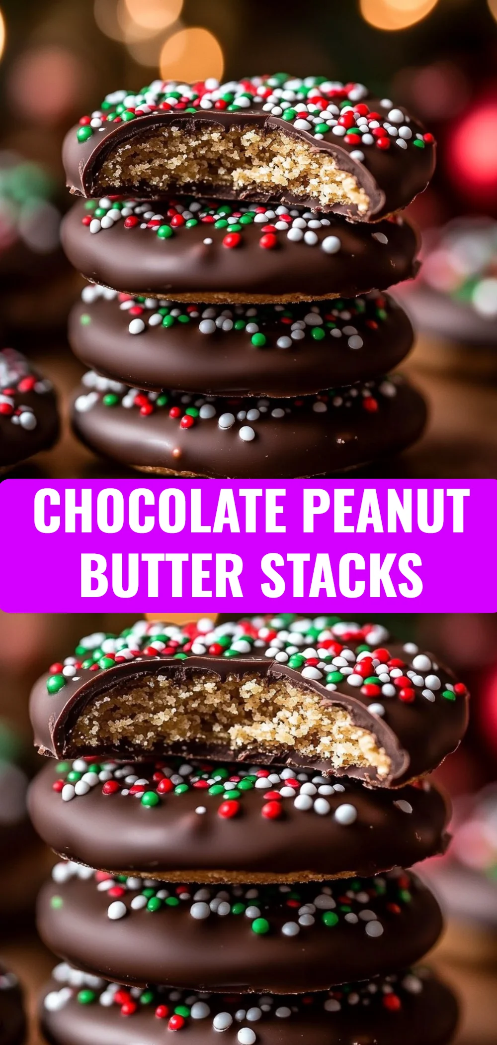 Chocolate Peanut Butter Stacks
