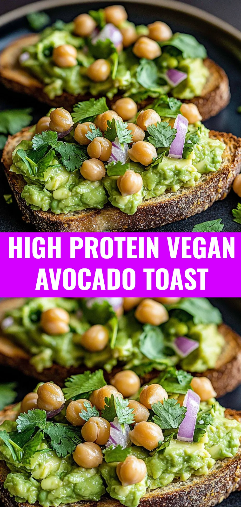 High Protein Vegan Avocado Toast