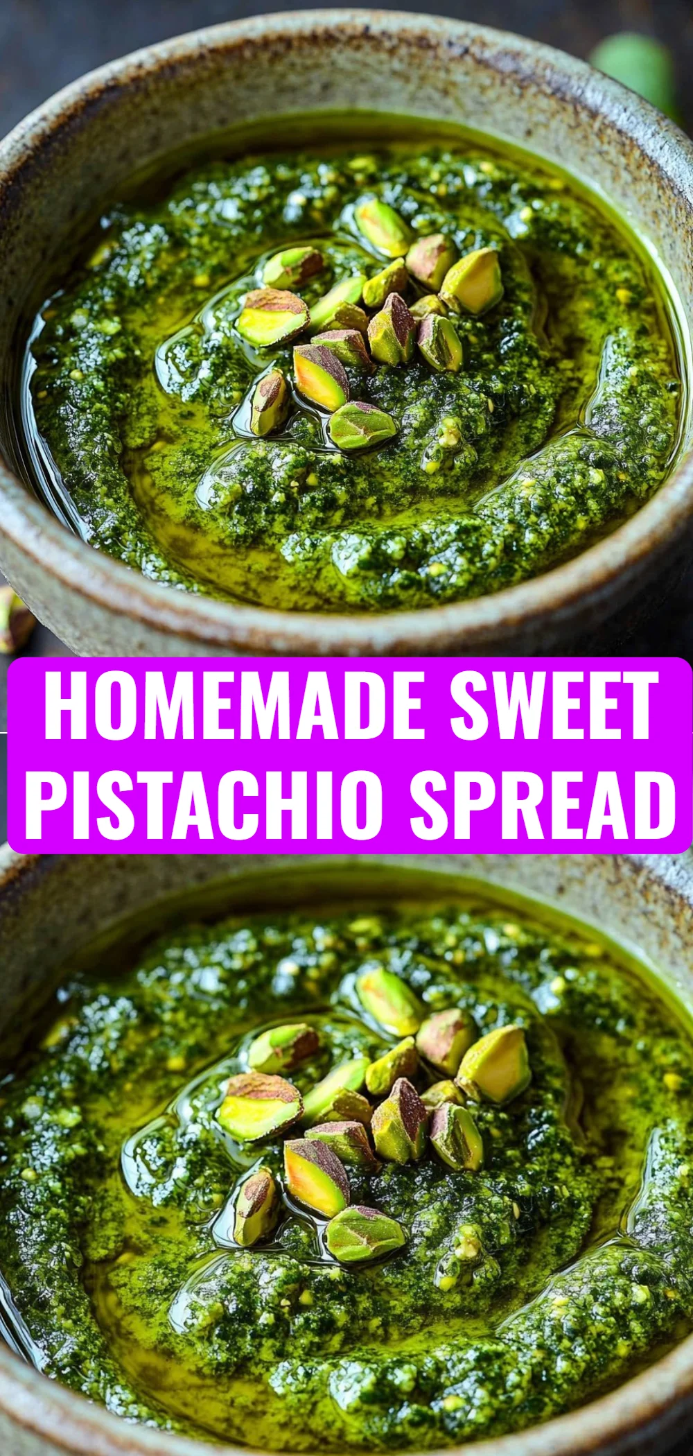 Homemade Sweet Pistachio Spread