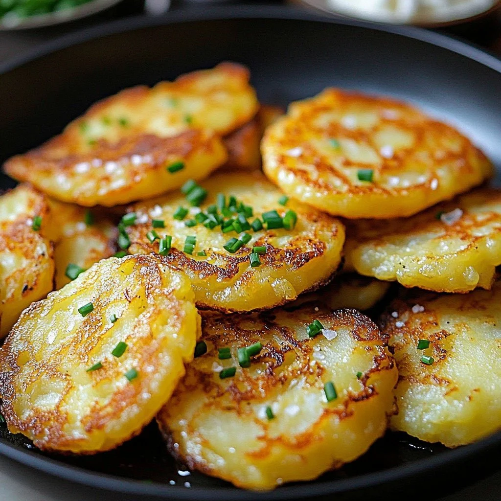 Korean Potato Cheese Pancakes