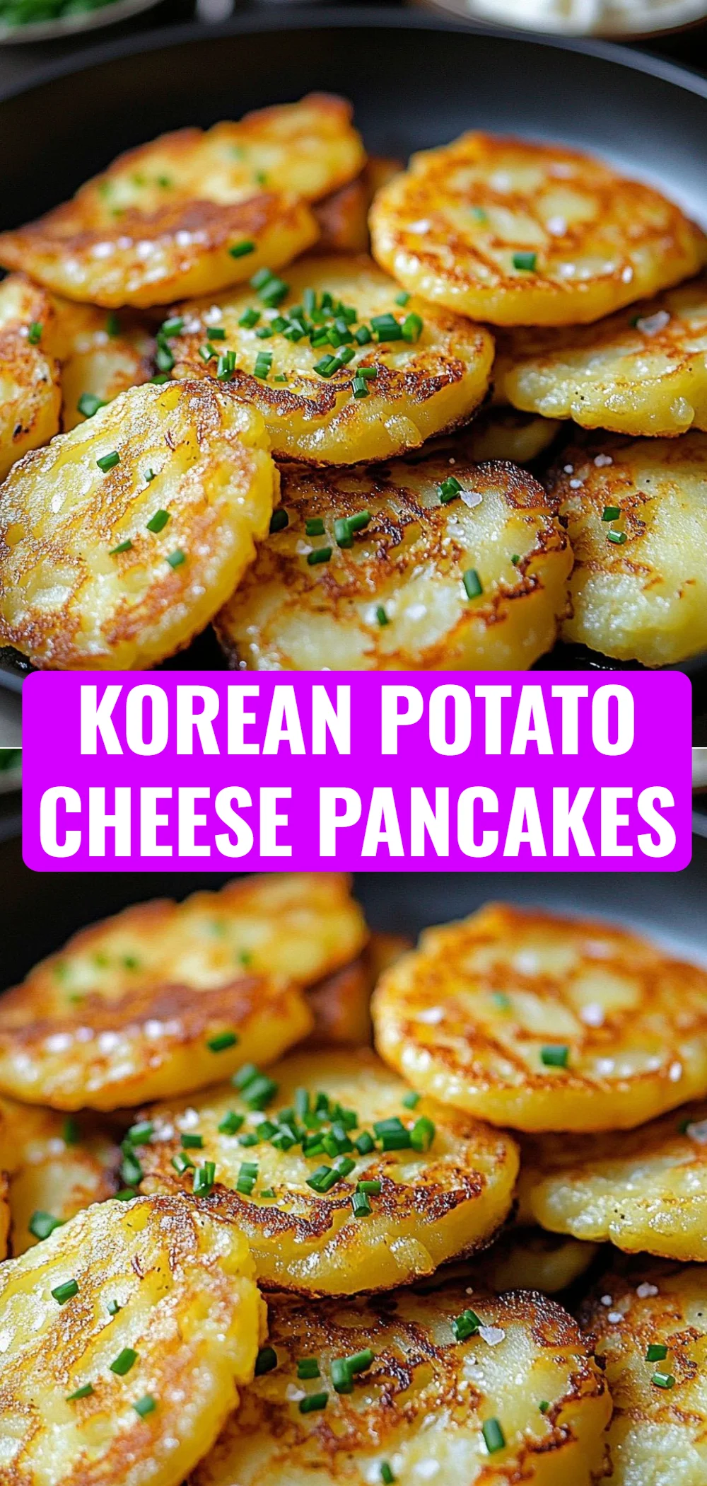 Korean Potato Cheese Pancakes