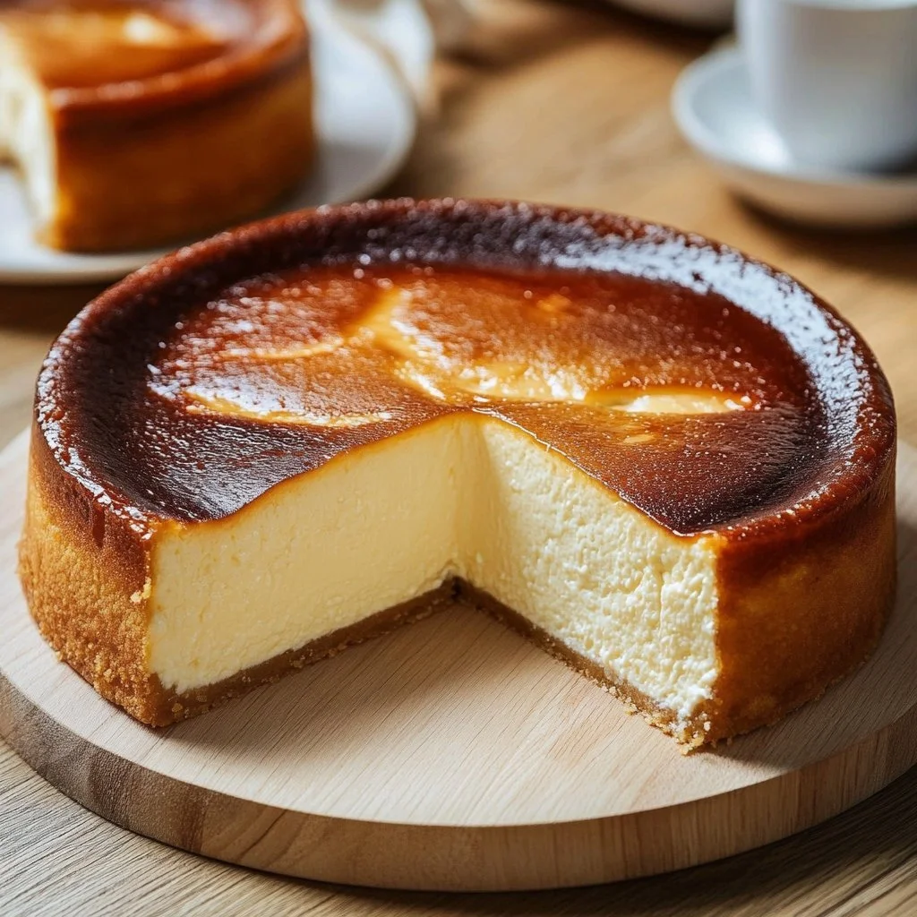 Loaf Pan Basque Cheesecake