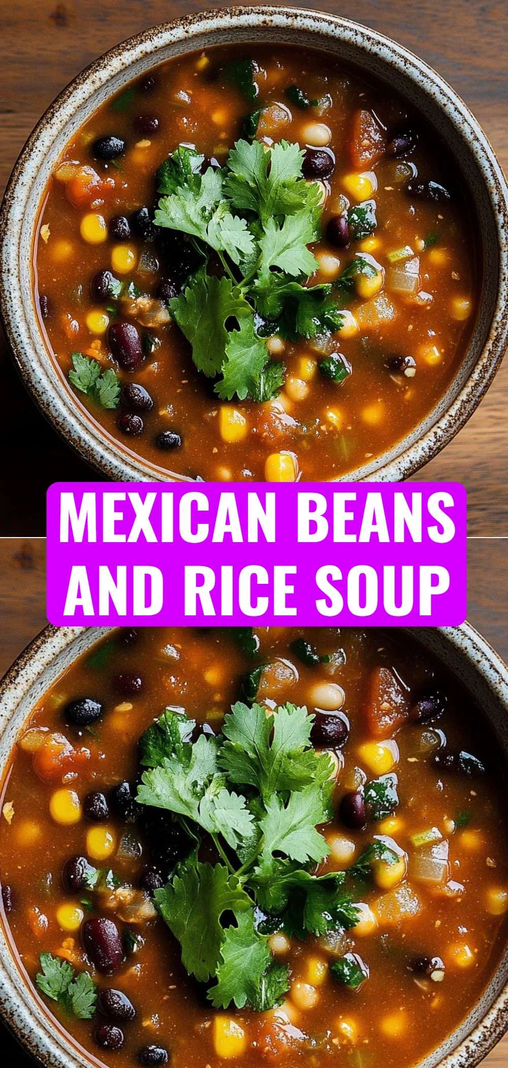 Mexican Beans and Rice Soup