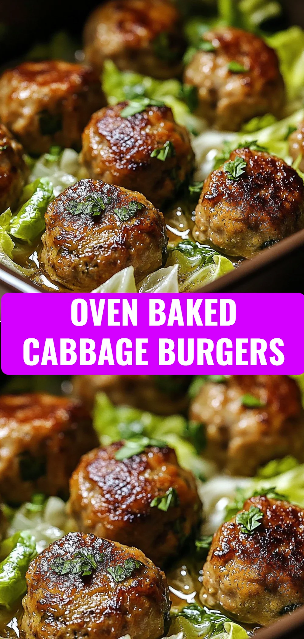 Oven Baked Cabbage Burgers