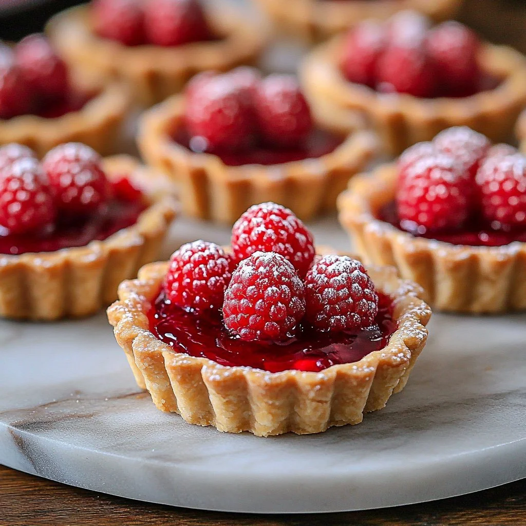 Scandinavian Raspberry Jam Shortbread Tarts
