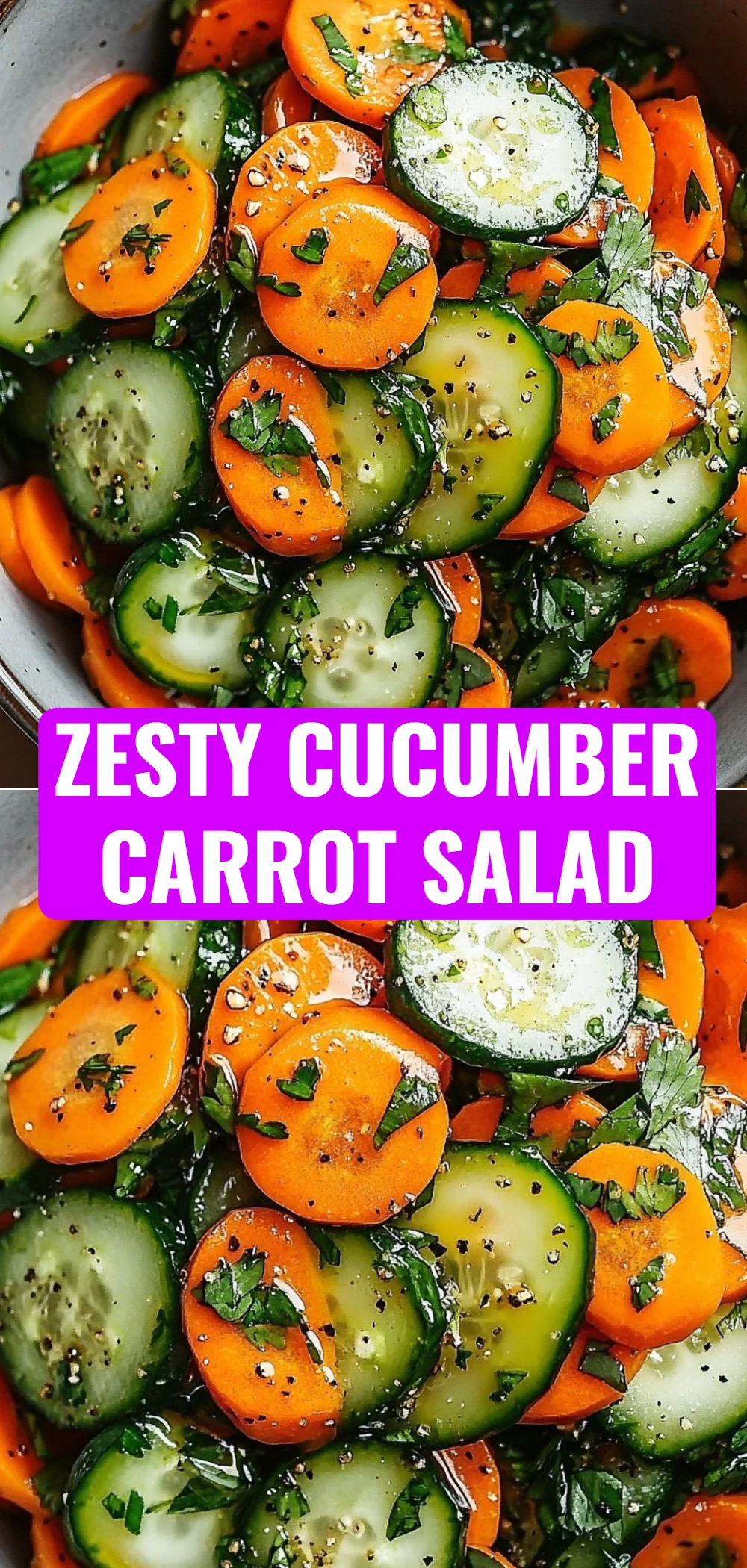 Zesty Cucumber Carrot Salad
