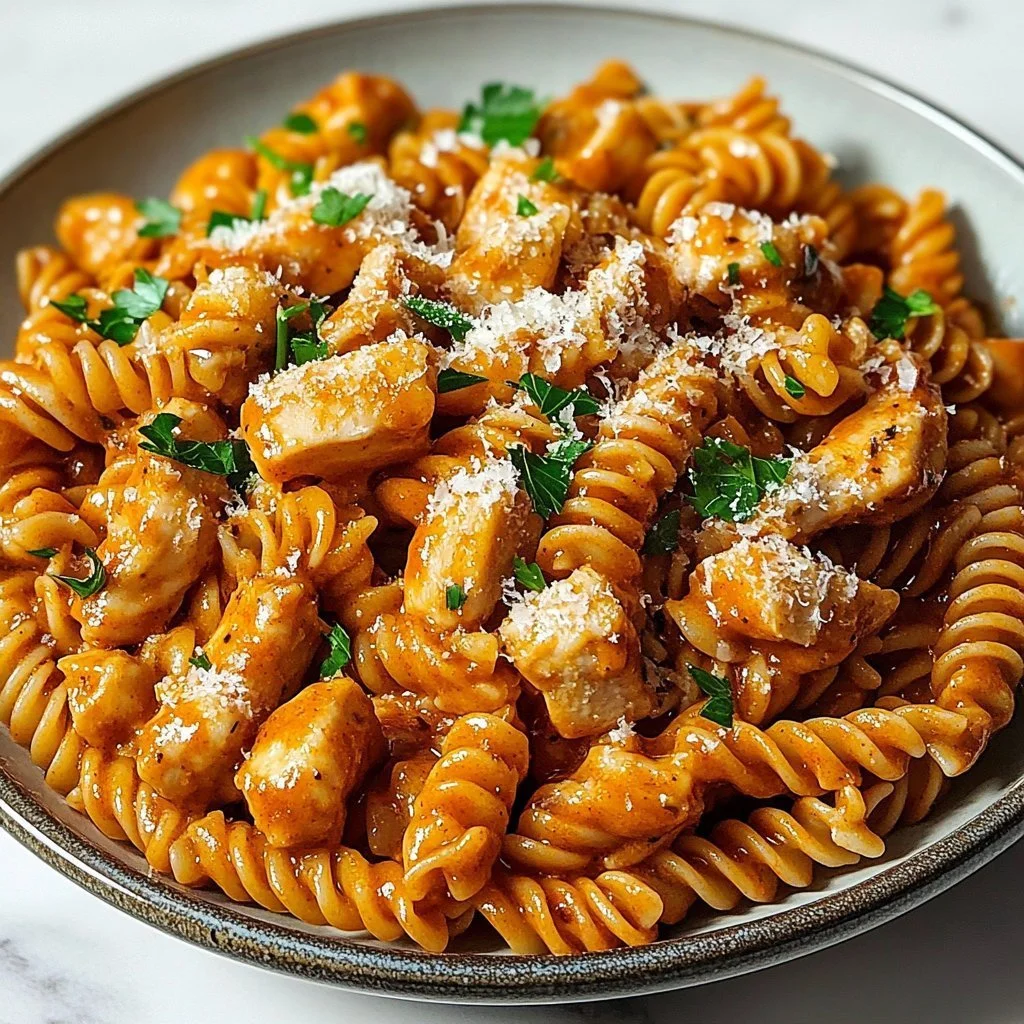 One-Pot Honey Garlic BBQ Chicken Pasta